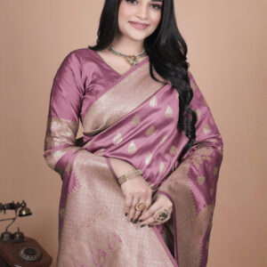 Mameraa Women Woven Design Floral Saree - Image 2