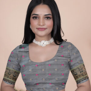 Mameraa Woven Design Zari Saree - Image 6