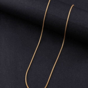 Mameraa Men Gold-Plated Smooth Snake Link Chain - Image 1