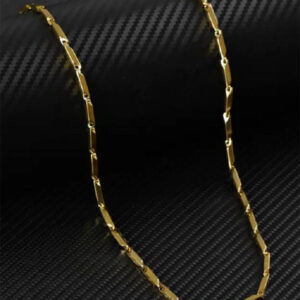 Mameraa Men Gold-Plated Bar Link Chain - Image 1