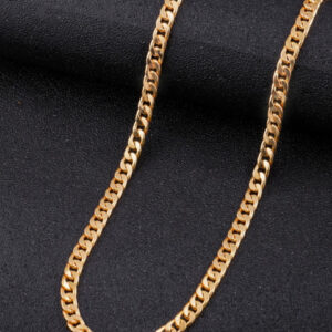 Mameraa Men Gold-Plated Curb Link Chain - Image 1