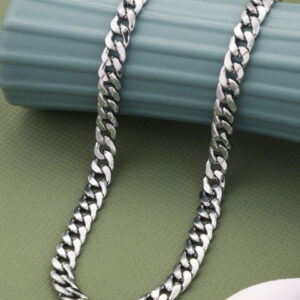 Mameraa Men Stainelss Steel Curb Chain - Image 1