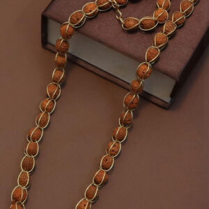 Mameraa Wrapped Rudraksha Mala Chain - Image 1