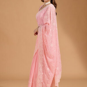 Mameraa Embellished Embroidered Heavy Work Saree - Image 3