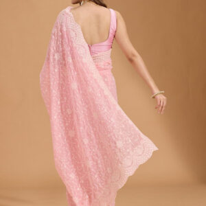 Mameraa Embellished Embroidered Heavy Work Saree - Image 4