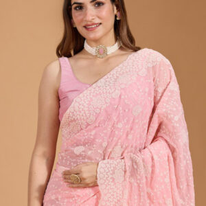 Mameraa Embellished Embroidered Heavy Work Saree - Image 2