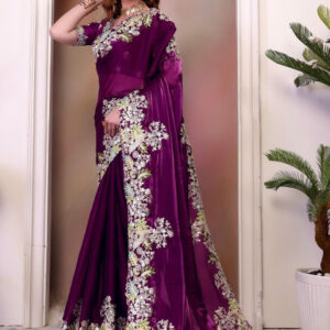 Mameraa Embellished Embroidered Saree - Image 2