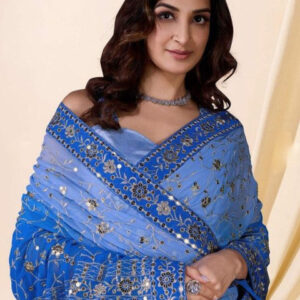 Mameraa Embellished Sarees With Blouse Piece - Image 2