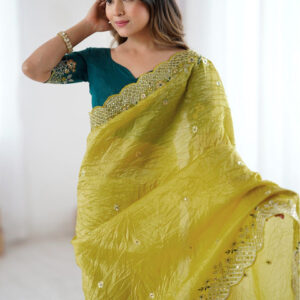 Mameraa Embellished Sequinned Saree - Image 6