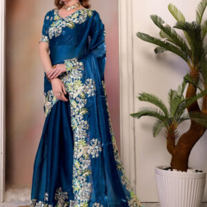 Mameraa Embroidered Border Saree - Image 3