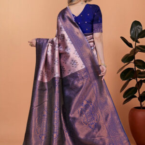 Mameraa Ethnic Motifs Printed Zari Saree - Image 4