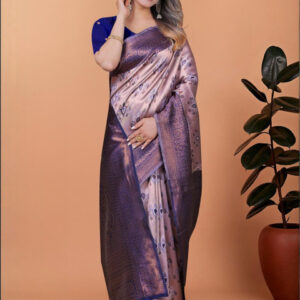 Mameraa Ethnic Motifs Printed Zari Saree - Image 5