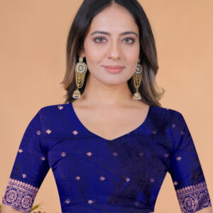 Mameraa Ethnic Motifs Printed Zari Saree - Image 6