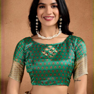 Mameraa Ethnic Motifs Printed Zari Saree With Woven Design Border - Image 6