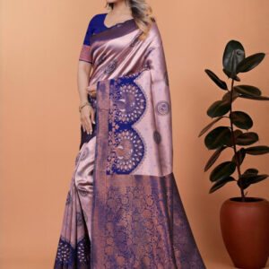 Mameraa Ethnic Motifs Woven Design Saree With Blouse Piece - Image 3