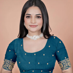 Mameraa Ethnic Motifs Woven Design Zari Saree With Blouse Piece - Image 6