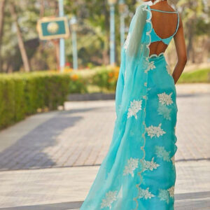 Mameraa Floral Embellished Saree - Image 2