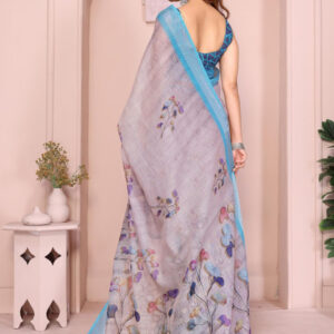 Mameraa Floral Printed Saree - Image 4