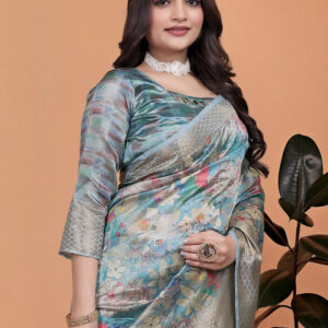 Mameraa Floral Printed Saree - Image 2