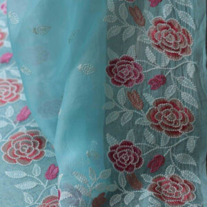 Mameraa Floral Printed Saree With Blouse Piece - Image 6