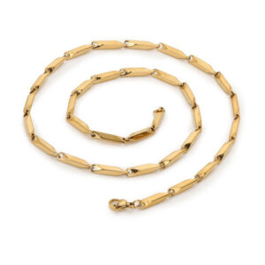 Mameraa Men Gold-Plated Bar Link Chain - Image 3