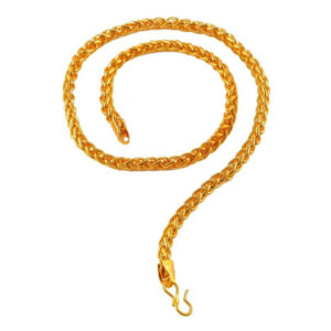 Mameraa Men Gold-Plated Classic Wheat Chain - Image 3