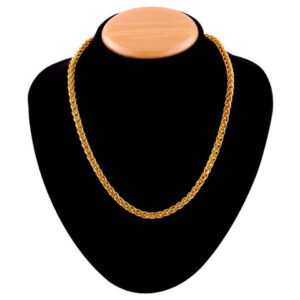 Mameraa Men Gold-Plated Classic Wheat Chain - Image 5
