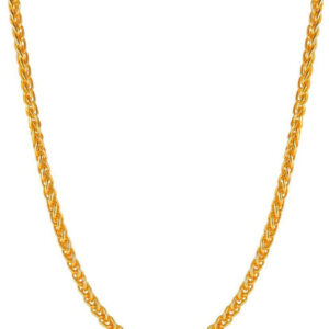 Mameraa Men Gold-Plated Classic Wheat Chain - Image 2