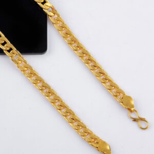 Mameraa Men Gold-Plated Curb Link Chain - Image 4