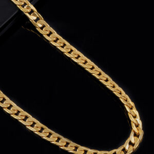 Mameraa Men Gold-Plated Curb Link Chain - Image 5