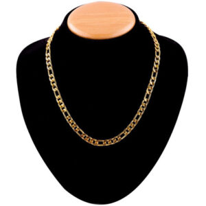 Mameraa Men Gold-Plated Figaro Link Chain - Image 5
