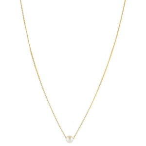Mameraa Men Gold-Plated Pearls Beaded Pendant With Chain - Image 4