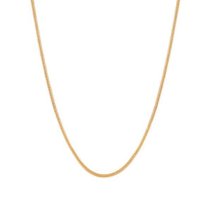 Mameraa Men Gold-Plated Smooth Snake Link Chain - Image 4