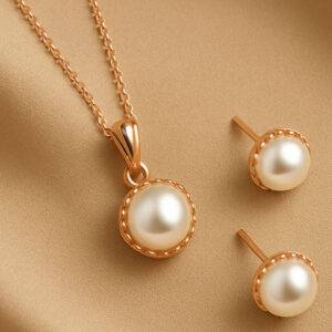 Mameraa Pearls Studded Jewellery Set - Image 3