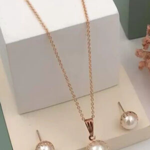 Mameraa Pearls Studded Jewellery Set - Image 4