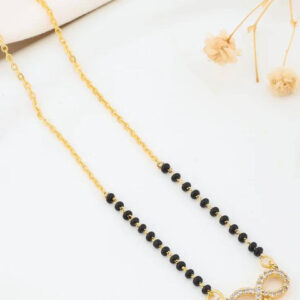 Mameraa Rose Gold-Plated Brass Mangalsutra - Image 2
