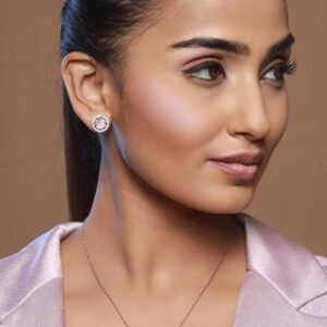 Mameraa Silver-Plated Cubic Zirconia Stone-Studded Jewellery Set - Image 5