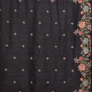 Mameraa Women Floral Embroidered Saree with Blouse Piece - Image 5