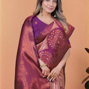 Mameraa Women Printed Ethnic motifs Saree - Image 5