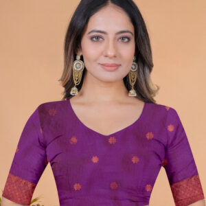 Mameraa Women Printed Ethnic motifs Saree - Image 6
